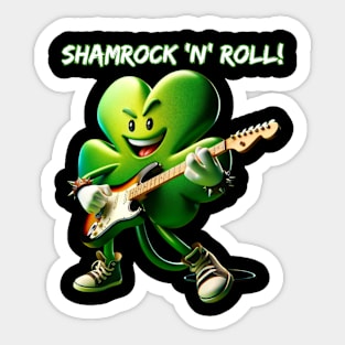 Groovy Clover: Rockin' the Green Sticker